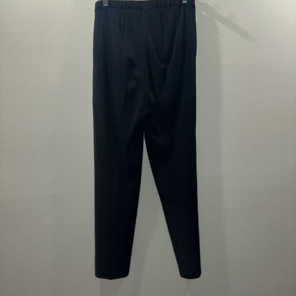 Ming Wang Black Knit Pull-On Tapered Pants - Size Small - Picture 4 of 12